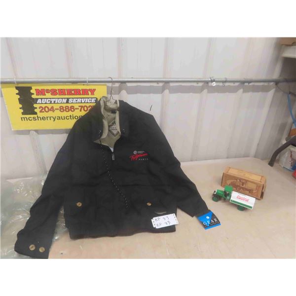 Federal Mogul Black Racing Jacket Size Large , ERTL 1925 Kentworth Tanker