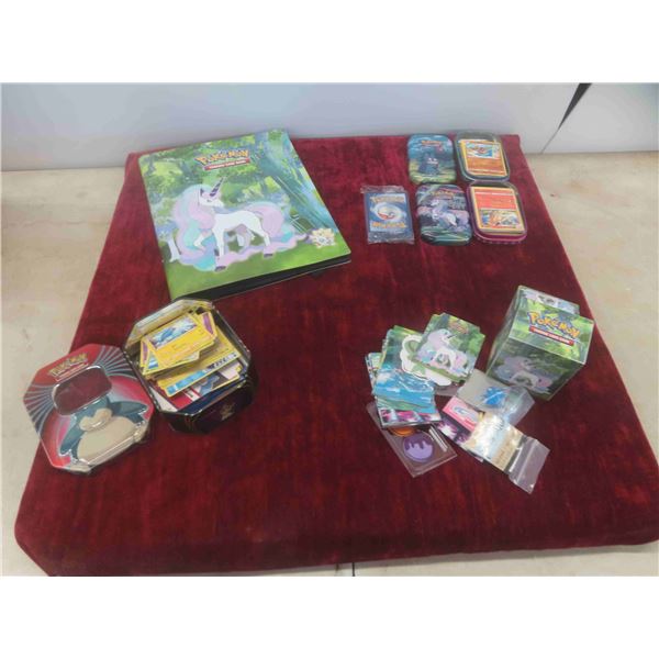 Pokemon Collection, w/Binder, Collector Tins