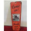 Image 2 : Repeater Smoking Tobacco Metal Sign 13 1/2''  x 4''  with