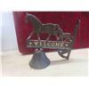 Image 3 : Cast Welcome Bell w/ Horse Display