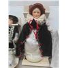 Image 2 : New Old Stock 4 Porcelian Collector Dolls Tallest 17 1/2"  w/ 