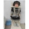 Image 4 : New Old Stock 4 Porcelian Collector Dolls Tallest 17 1/2"  w/ 