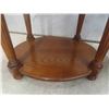 Image 4 : 2 Oak End Tables w/Bottom Shelf