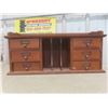 Image 7 : Wood Desk Organizer w/File Drawers & Mail Slots 24 3/4 x 7 1/2 x 11 