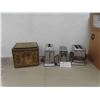 Image 1 : (3) Vintage Toasters, Hinged Tea Tin