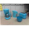 Image 1 : Coffee Maker, Electric Kettle,Toaster, Mixing Bowl in Blue