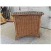 Image 2 : Wicker Side Table w/ Storage 20 1/2'' x 20 1/2'' x 21'' Tall