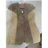 Image 10 : New Old Stock Suede: Skirt Size12, Pant Suit Size M, Vest Size Small,