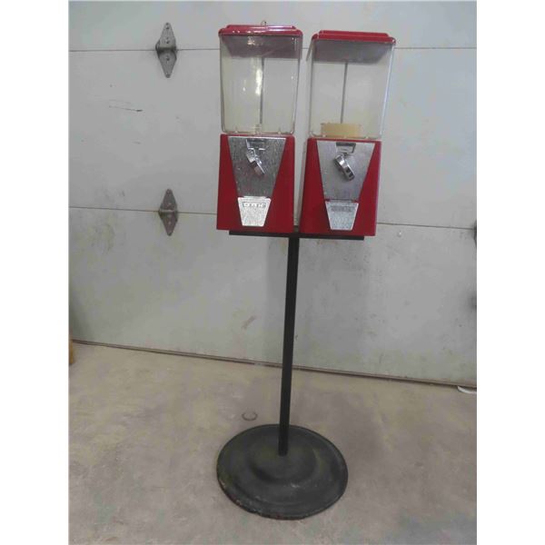 Double Gum Ball Machine w/ Key