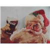 Image 4 : Cardboard Santa w/ Coca - Cola  59" Tall Some Water 