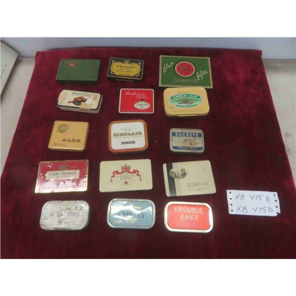 15 Tins : Cigarettes, Tobacco