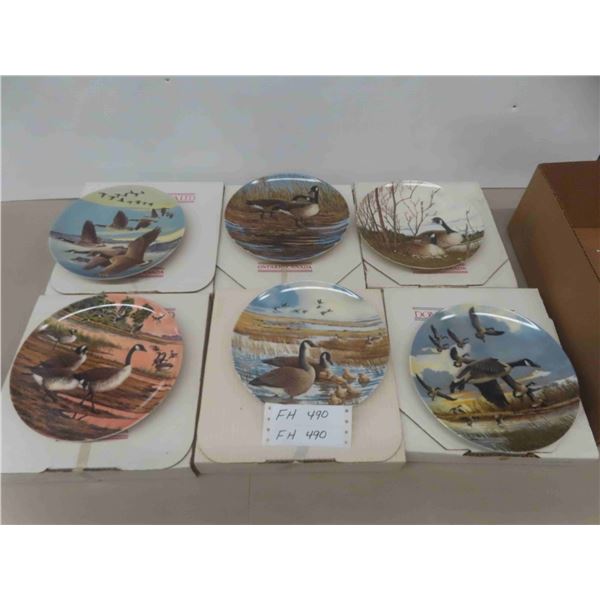 (6) Collector Plates Wings Upon the Wind Series By Donald Pentz