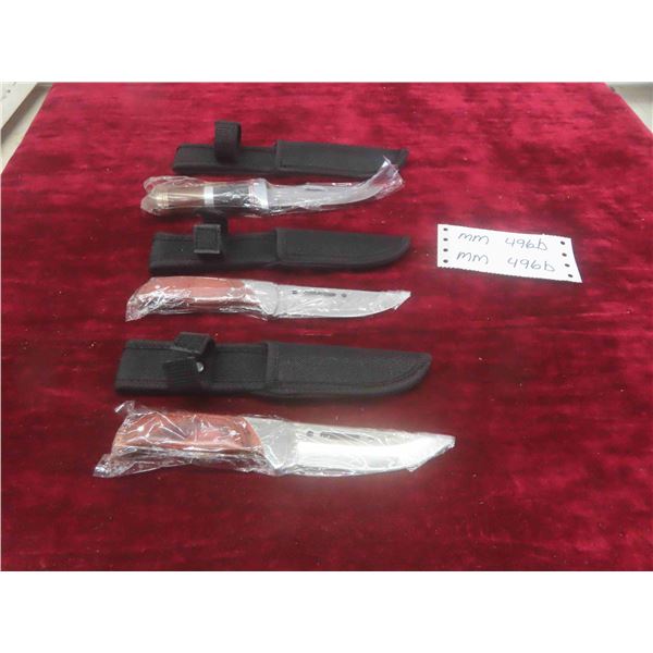 3 Brand New Hunting Knives(USA Steel)