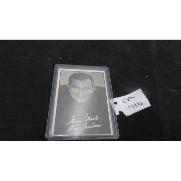 1961 Steve Patrick Winnipeg Blue Bomber Card