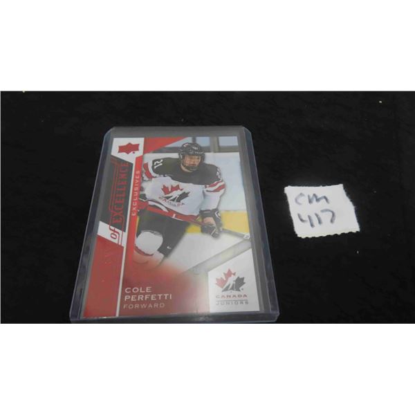 Cole Perfetti Exclusive 035/165 Team Canada Card