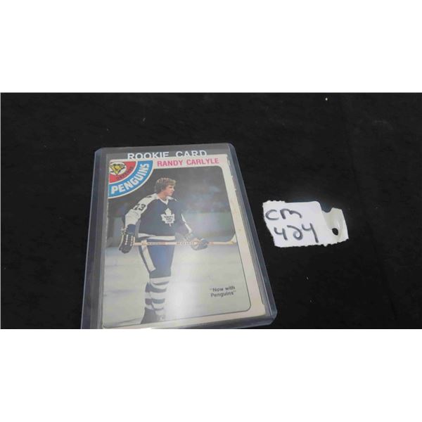 Randy Caryle Rookie Card