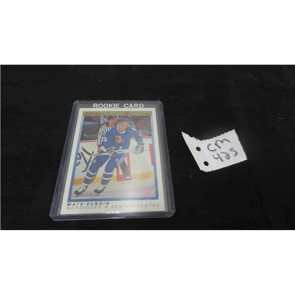 Mats  Sundin Rookie Card