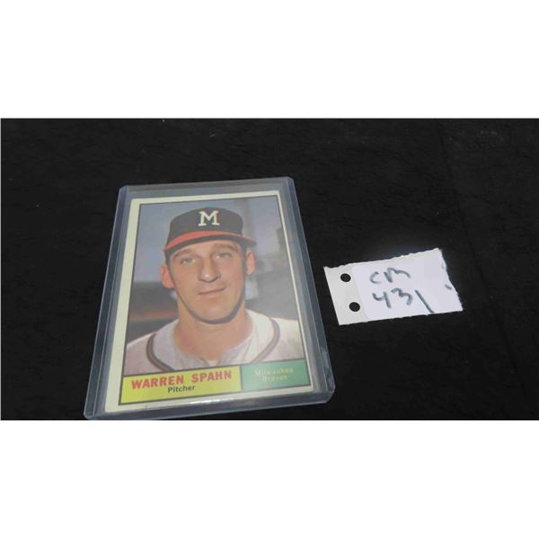1961 Warren Spahn Baseball Card