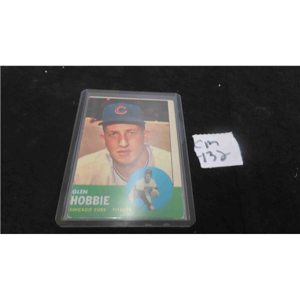 1963 Glen Hobbie Baseball Card