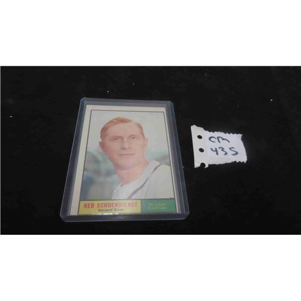 1961 Red Schoendienst Baseball Card