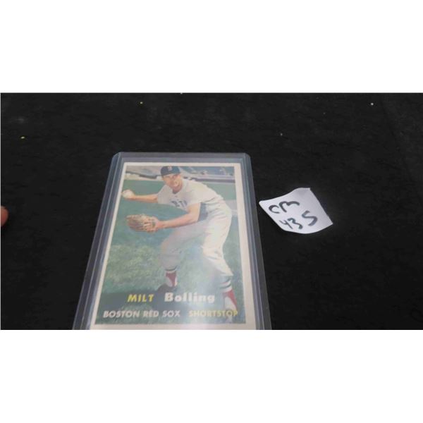 1957 Milt Bolling Baseball Card