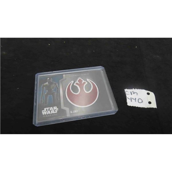 Star Wars Commerorative Patch Card