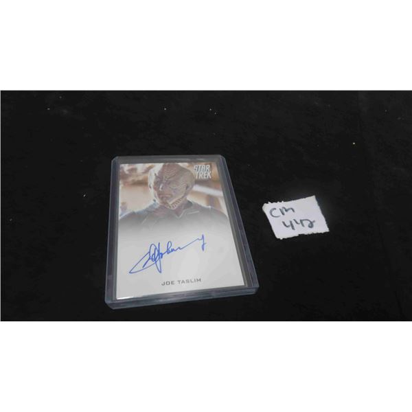 Star trek Autographed card