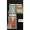 Image 1 : (3) 1999 Pokemon Cards: 1 Fossil Articund,1 fossil Zapdods, 1 