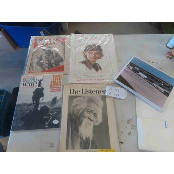 Magazines: 1939 The Listener, 1941 War 1 Illustrated, 1949 The Country 