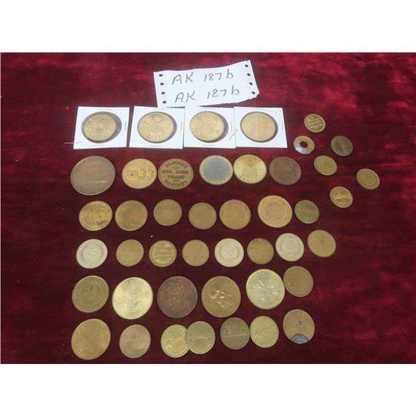 Tokens : Buffalo Days Regina, 100th Anniversary Michigan City 1883-1983 & Others 