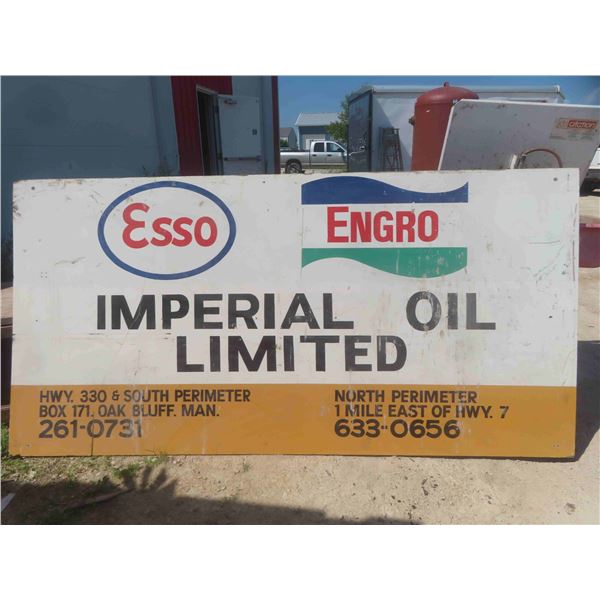 Esso Wood Sign from Oak Bluff 4' x 8'