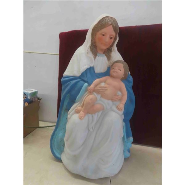 Virgin Mary Blow Mold 26'' Tall