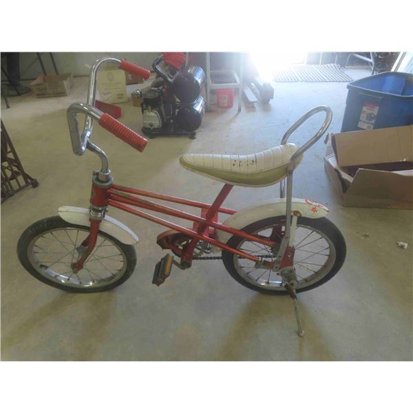 Vintage Kids Bike with Banana Seat and High Rise Handle Bars 