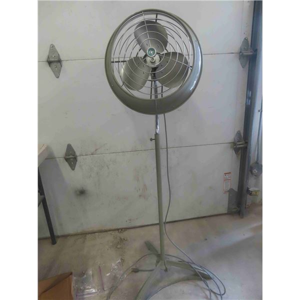 Vintage Stand Up Electrohome Industrial Fan 54 1/2'' Tall 