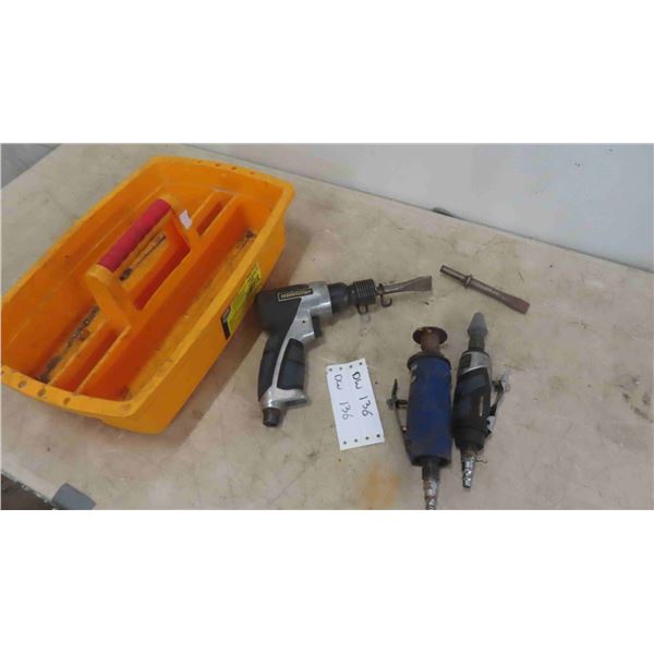 3 Air Tools : Die Grinder , Chisel