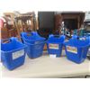 Image 1 : 5 Hook Over Feeder Buckets 12 Quart - 2 are Brand New 