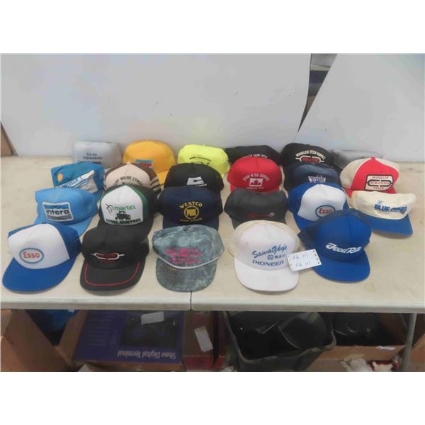 23 (Mostly New) Ball Caps : Tempo, Esso, Minute Muffler & Others 