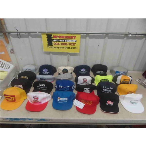 24 (Mostly New) Ball Caps : Shell , Co-op, Wyatt & Others 