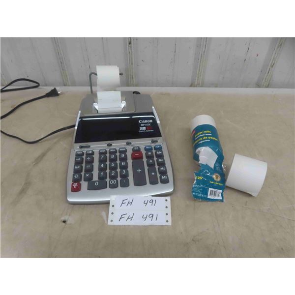 Canon Calculator with Clock, Calender & Extra Rolls of Paper