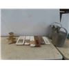 Image 1 : 5 Heat Registers ( 4 New in Package ) , 2 Galvanized Watering Cans & More