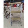 Image 3 : 3 Metal Stools : 1 Swivel , 2 Step , 1 Stationary