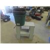Image 1 : Wood Work Bench/Stool with Storage 3 Heated Rubber Pails 