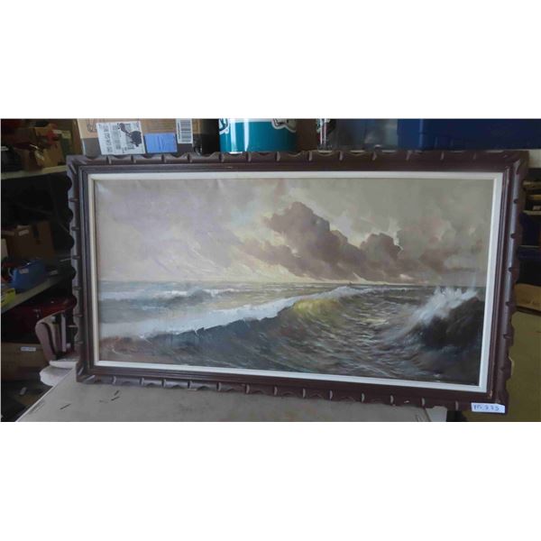 Painting of Ocean Scene 53'' x 29 1/2''