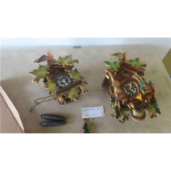 2 Cuckoo Clocks Made in Germany