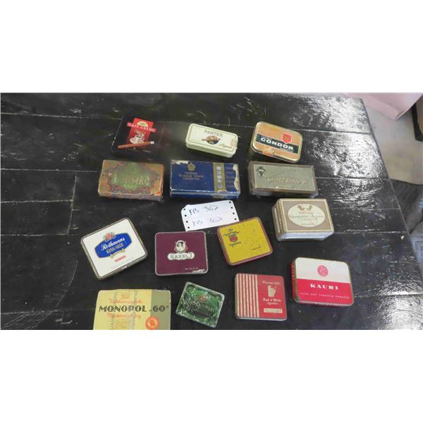 14 Tobacco Tins : Kauri, Marcovitch, Karel, Watteau & Others