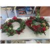 Image 1 : Christmas Wreath, Garland with Lights, Garland