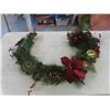 Image 3 : Christmas Wreath, Garland with Lights, Garland
