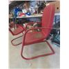 Image 3 : 2 Vintage Metal Yard Chairs with Table