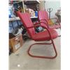Image 5 : 2 Vintage Metal Yard Chairs with Table