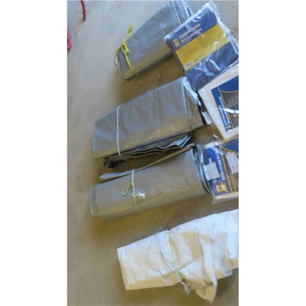 7 Tarps ( 3 are New )